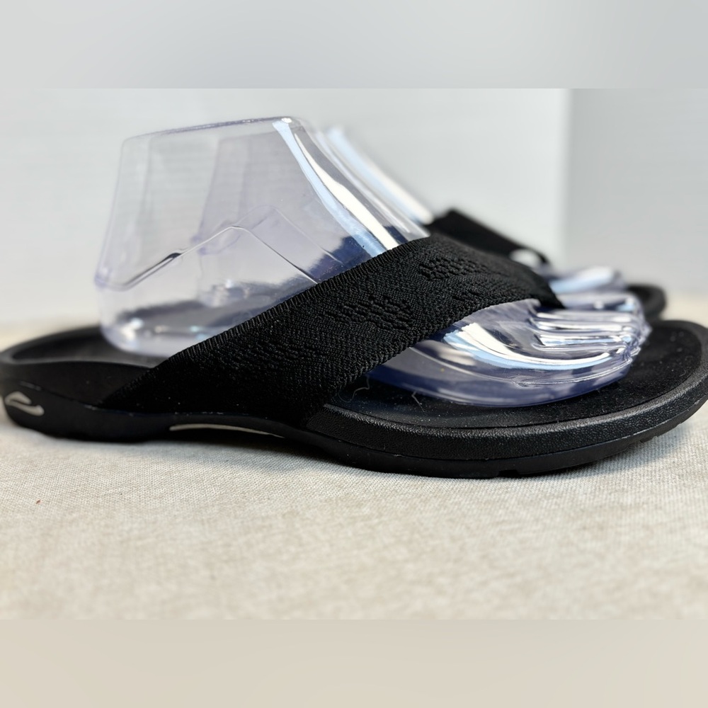 Abeo Affinity Arch Support Orthotic Flip Flop Sandals Black Women’s 11
